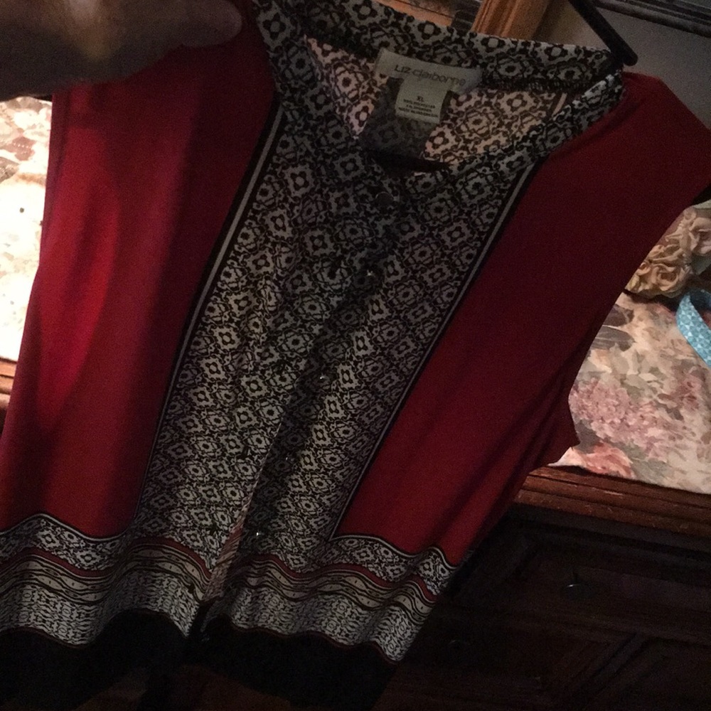 Button up polyester blouse